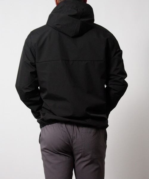 NYLAUS(ナイラス)の「【Nylaus】撥水/防風/防花粉/ストレッチ 裏メッシュジップパーカー マウンテンパーカー フルジップパーカー(パーカー・メンズ・杢グレー/カーキ/ブラック×グレー/ブラック×カーキ/ブラック・L/M)」の8枚目の写真