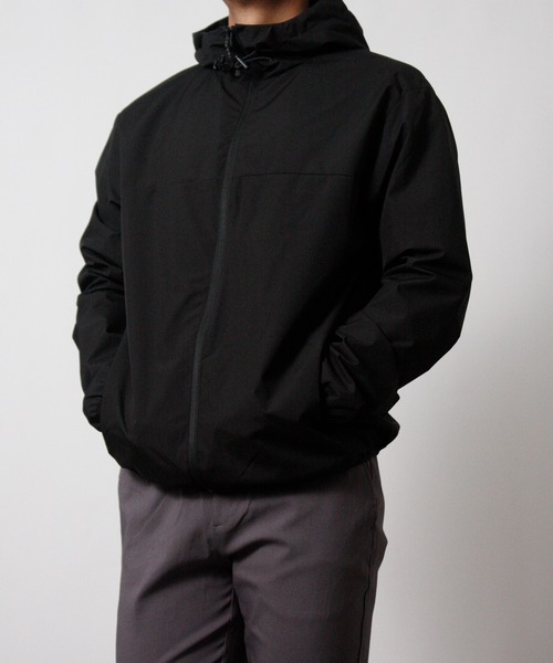 NYLAUS(ナイラス)の「【Nylaus】撥水/防風/防花粉/ストレッチ 裏メッシュジップパーカー マウンテンパーカー フルジップパーカー(パーカー・メンズ・杢グレー/カーキ/ブラック×グレー/ブラック×カーキ/ブラック・L/M)」の9枚目の写真