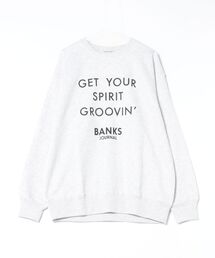 BANKS | CREW / BANKS JOURNAL(バンクスジャーナル)スタンダードシルエットプリント長袖クルーネックスウェットトレーナ(スウェット)