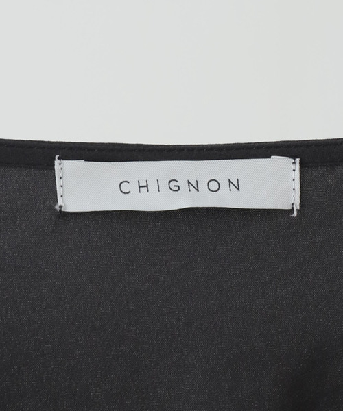 La TOTALITE（ラトータリテ）の「【洗える】CHIGNON/シニヨン ヘムレースサテンタンク（シャツ/ブラウス・レディース・ブラック/ホワイト・FREE）」の19枚目の写真