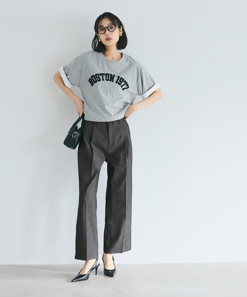 coca（coca）（コカ）の「デニムライクワイドパンツ（スラックス・レディース・ブラック/ブルー・S/M/L）」の13枚目の写真