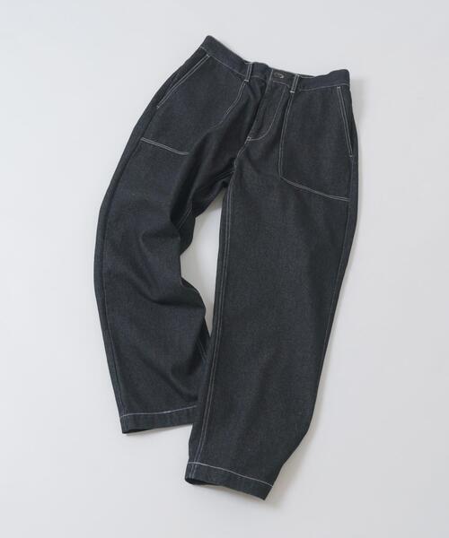 ITEMS URBANRESEARCH（アイテムズ アーバンリサーチ）の「デニム ベイカーパンツ（デニムパンツ・メンズ・ネイビー/ブラック/ブルー・LARGE/MEDIUM）」の2枚目の写真