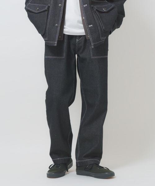 ITEMS URBANRESEARCH（アイテムズ アーバンリサーチ）の「デニム ベイカーパンツ（デニムパンツ・メンズ・ネイビー・LARGE）」の5枚目の写真