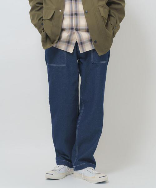 ITEMS URBANRESEARCH（アイテムズ アーバンリサーチ）の「デニム ベイカーパンツ（デニムパンツ・メンズ・ネイビー・LARGE）」の14枚目の写真