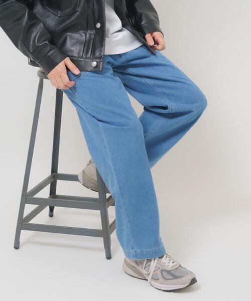 ITEMS URBANRESEARCH（アイテムズ アーバンリサーチ）の「デニム ベイカーパンツ（デニムパンツ・メンズ・ネイビー・LARGE）」の22枚目の写真