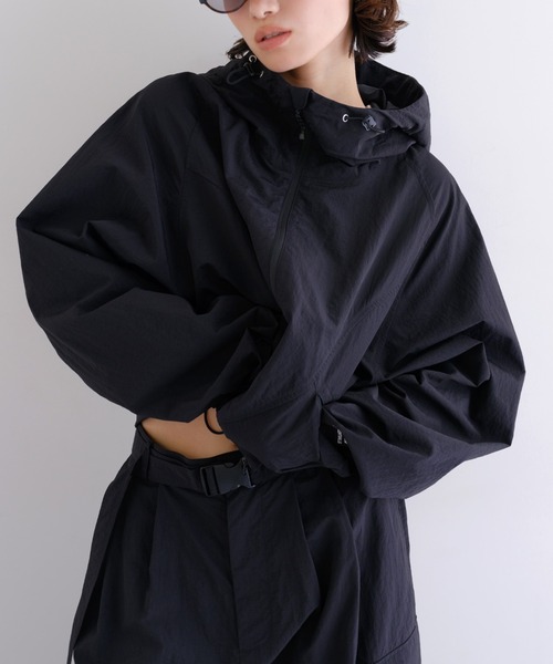 ANME 接触冷感 UVカット撥水加工 ナイロンジップパーカー　グレー　L 楽天市場】ANME アンメ 接触冷感 UVカット(UPF50＋) 撥水加工 ナイロン