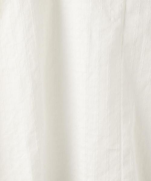 green label relaxing（グリーンレーベルリラクシング）の「フリルブラウス ドビー7分丈◆（シャツ/ブラウス・キッズ・ホワイト・105/125/115）」の4枚目の写真