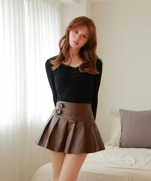 lace gather lara knit tops/レースギャザーララニットトップス（ニット/セーター）｜M DOLLY（エムドリー）のファッション通販 - ZOZOTOWN