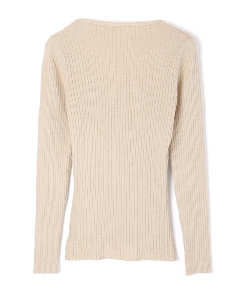 lace gather lara knit tops/レースギャザーララニットトップス（ニット/セーター）｜M DOLLY（エムドリー）のファッション通販 - ZOZOTOWN