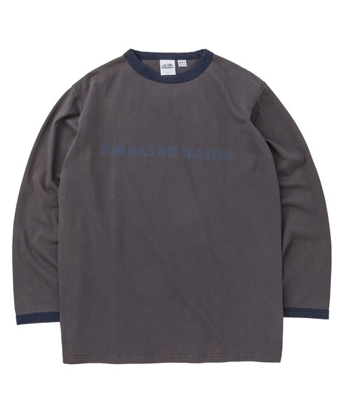KAVU（カブー）の「KAVU/カブー Phrase LS R-Tee  Fun/フレーズ ロングスリーブ リンガー Tシャツ ファン（Tシャツ/カットソー・メンズ・ブラック/アイボリー/ブルー・MEDIUM/X-LARGE/LARGE）」の4枚目の写真