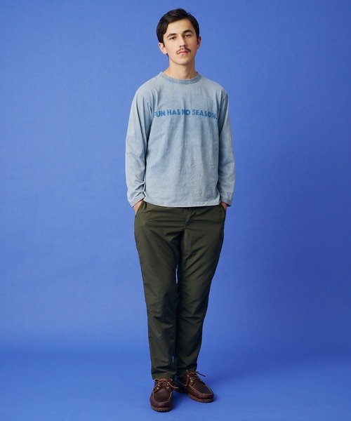 KAVU（カブー）の「KAVU/カブー Phrase LS R-Tee  Fun/フレーズ ロングスリーブ リンガー Tシャツ ファン（Tシャツ/カットソー・メンズ・ブラック/アイボリー/ブルー・MEDIUM/X-LARGE/LARGE）」の7枚目の写真
