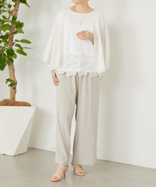 BEARDSLEY（ビアズリー）の「裾レースフレンチカットソー（Tシャツ