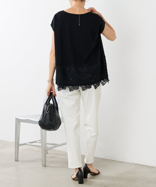 BEARDSLEY（ビアズリー）の「裾レースフレンチカットソー（Tシャツ