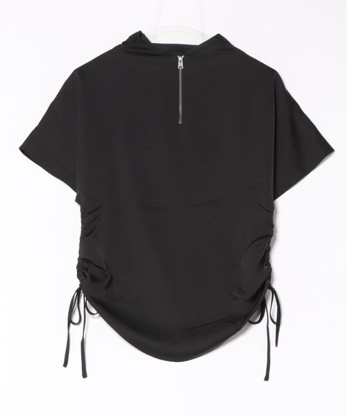 ALLSAINTS（オールセインツ）の「LESLIE SHORT SLEEVE TOP | LESLIE 半袖 トップ（その他トップス・レディース・ブラック・10/8/6/4）」の2枚目の写真