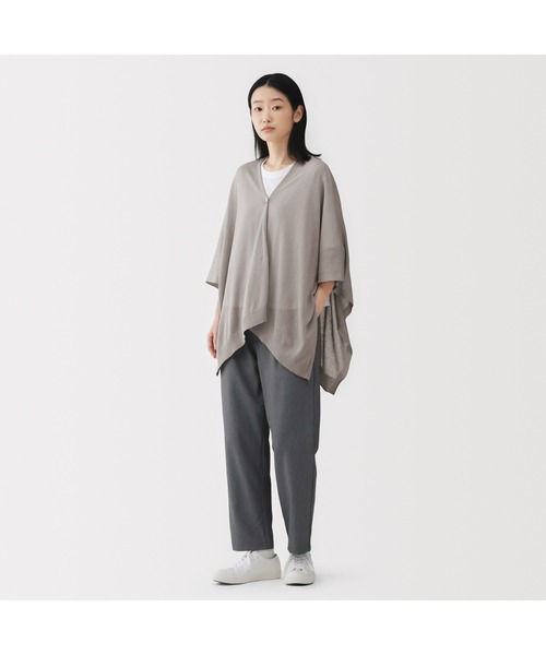 無印良品（ムジルシリョウヒン）の「ＵＶカット強撚コットンボレロ　ボタン付き（カーディガン/ボレロ・レディース・ライトイエロー/ライトグリーン/ブラウン系/ホワイト/グレー/ブラック・FREE）」の18枚目の写真