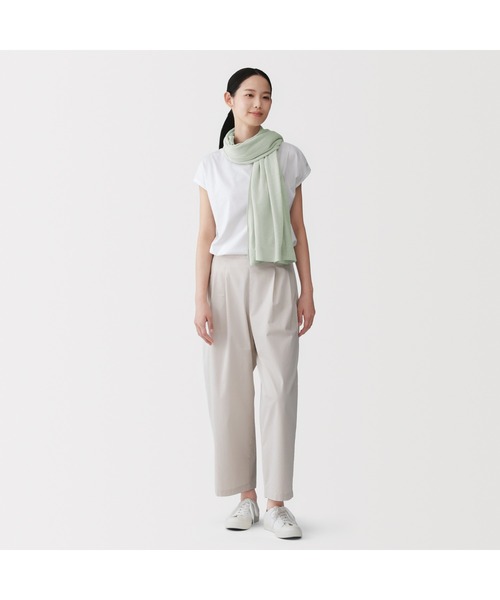 無印良品（ムジルシリョウヒン）の「ＵＶカット強撚コットンボレロ　ボタン付き（カーディガン/ボレロ・レディース・ライトイエロー/ライトグリーン/ブラウン系/ホワイト/グレー/ブラック・FREE）」の13枚目の写真