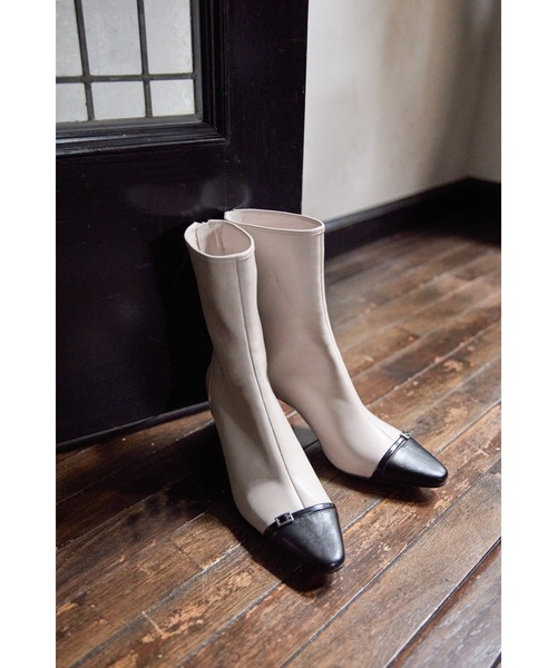 Bicolor Ankle Boots（ブーツ）｜Her lip to（ハーリップトゥー）の