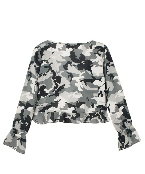 HIBISCUS CAMOUFLAGE BLOUSE（シャツ/ブラウス）｜X-girl（エックス