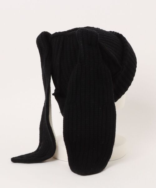 Charles Jeffrey Loverboy(チャールズジェフリーラバーボーイ)の「Charles Jeffrey LOVERBOY/チャールズジェフリーラバーボーイ/CHUNKY RABBIT BEANIE(ニットキャップ/ビーニー・メンズ・ブラック/イエロー/ピンク/ブルー・F)」の5枚目の写真