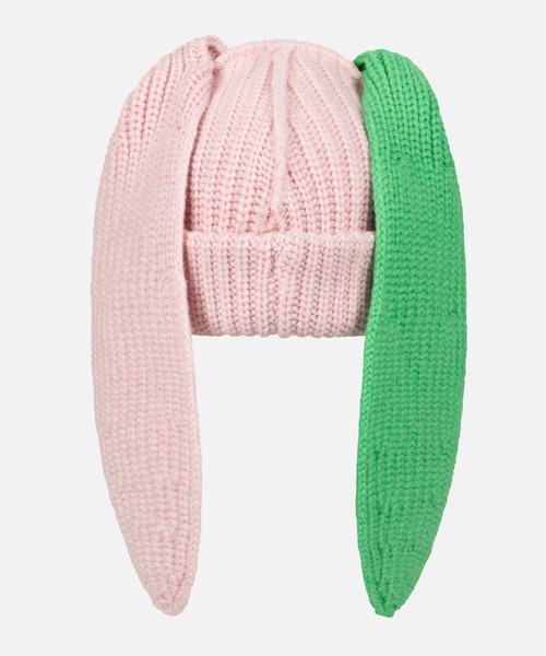 Charles Jeffrey Loverboy(チャールズジェフリーラバーボーイ)の「Charles Jeffrey LOVERBOY/チャールズジェフリーラバーボーイ/CHUNKY RABBIT BEANIE(ニットキャップ/ビーニー・メンズ・ブラック/イエロー/ピンク/ブルー・F)」の9枚目の写真