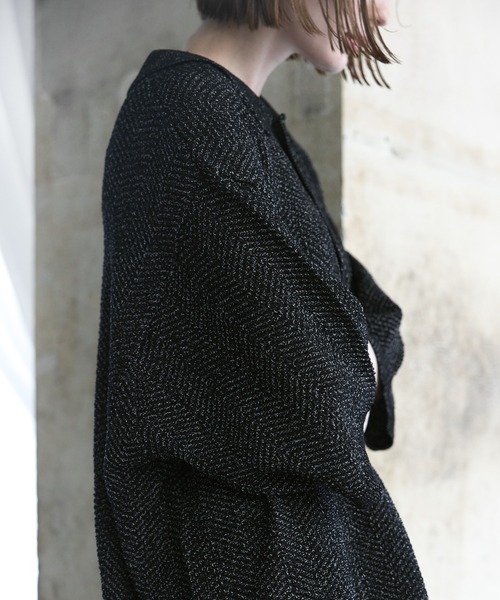 remer（リメール）の「ミックスツイストドライニットポロシャツ / mix twist dry knit polo shirt（ポロシャツ・メンズ・ライトグレー/ブラック/モカ・X-SMALL/LARGE/MEDIUM/SMALL）」の13枚目の写真