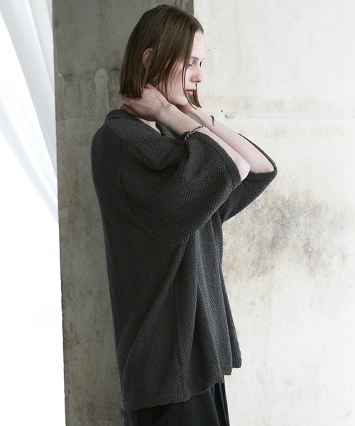 remer（リメール）の「ミックスツイストドライニットポロシャツ / mix twist dry knit polo shirt（ポロシャツ・メンズ・ライトグレー/ブラック/モカ・X-SMALL/LARGE/MEDIUM/SMALL）」の22枚目の写真