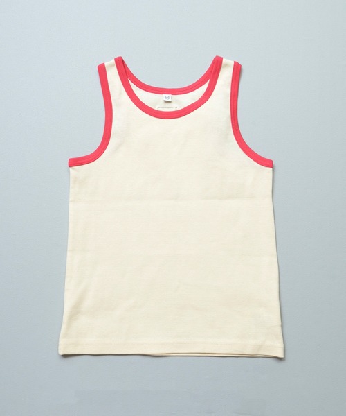 MARKEY'S（マーキーズ）の「無地スパンフライスタンクトップ（Tシャツ/カットソー・キッズ・ピンク/ベージュ/グレー/オフホワイト/ブラック/ライトブルー・140/130/120/110/100/90/80）」の2枚目の写真