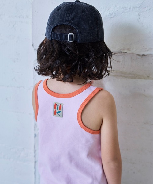 MARKEY'S（マーキーズ）の「無地スパンフライスタンクトップ（Tシャツ/カットソー・キッズ・ピンク/ベージュ/グレー/オフホワイト/ブラック/ライトブルー・140/130/120/110/100/90/80）」の6枚目の写真