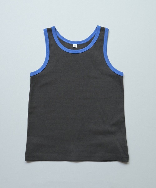 MARKEY'S（マーキーズ）の「無地スパンフライスタンクトップ（Tシャツ/カットソー・キッズ・ピンク/ベージュ/グレー/オフホワイト/ブラック/ライトブルー・140/130/120/110/100/90/80）」の3枚目の写真