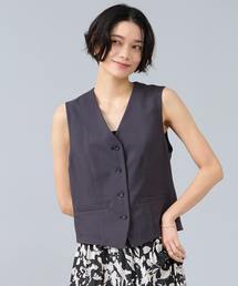 Liesse（リエス）の「麻調ベスト（ベスト）」