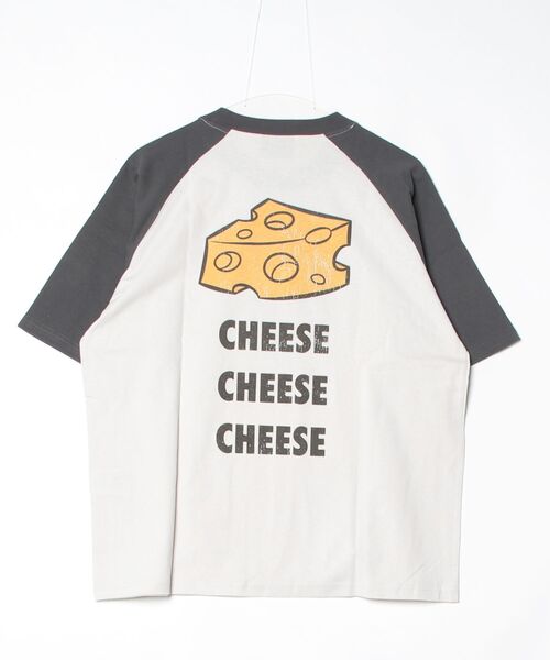 Tom&Jerry(トムアンドジェリー)の「【TOM&JERRY/トムとジェリー】USD加工プリント半袖Tシャツ/ バックプリントTシャツ/ユニセックス(Tシャツ/カットソー・メンズ・スミクロ/アイボリー/ネイビー/サーモンピンク・L/M/LL)」の5枚目の写真