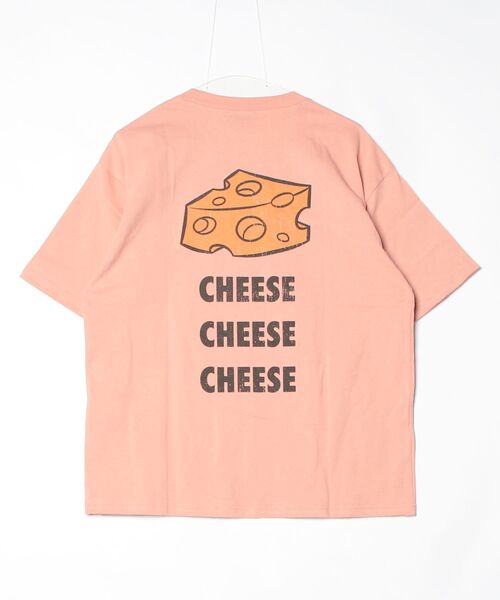 Tom&Jerry(トムアンドジェリー)の「【TOM&JERRY/トムとジェリー】USD加工プリント半袖Tシャツ/ バックプリントTシャツ/ユニセックス(Tシャツ/カットソー・メンズ・スミクロ/アイボリー/ネイビー/サーモンピンク・L/M/LL)」の6枚目の写真
