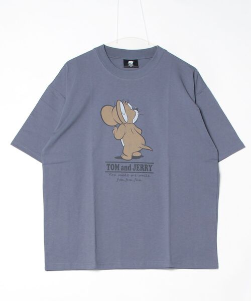 Tom&Jerry(トムアンドジェリー)の「【TOM&JERRY/トムとジェリー】USD加工プリント半袖Tシャツ/ バックプリントTシャツ/ユニセックス(Tシャツ/カットソー・メンズ・スミクロ/アイボリー/ネイビー/サーモンピンク・L/M/LL)」の11枚目の写真