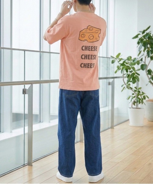 Tom&Jerry(トムアンドジェリー)の「【TOM&JERRY/トムとジェリー】USD加工プリント半袖Tシャツ/ バックプリントTシャツ/ユニセックス(Tシャツ/カットソー・メンズ・スミクロ/アイボリー/ネイビー/サーモンピンク・L/M/LL)」の19枚目の写真
