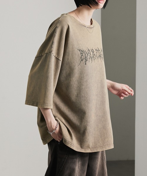 cussil(クシル)の「【cussil/クシル】リファインコットンフェードグラフィック半袖Tシャツ(Tシャツ/カットソー・メンズ・ブラック/グレー・L/S/M)」の9枚目の写真