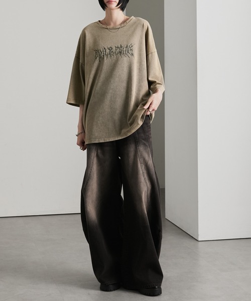 cussil(クシル)の「【cussil/クシル】リファインコットンフェードグラフィック半袖Tシャツ(Tシャツ/カットソー・メンズ・ブラック/グレー・L/S/M)」の15枚目の写真