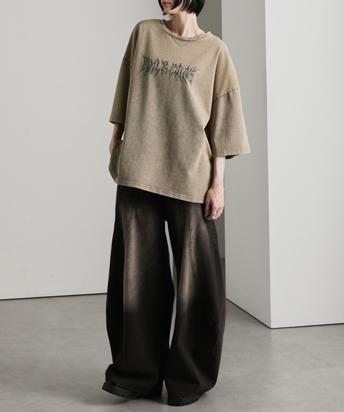 cussil(クシル)の「【cussil/クシル】リファインコットンフェードグラフィック半袖Tシャツ(Tシャツ/カットソー・メンズ・ブラック/グレー・L/S/M)」の17枚目の写真