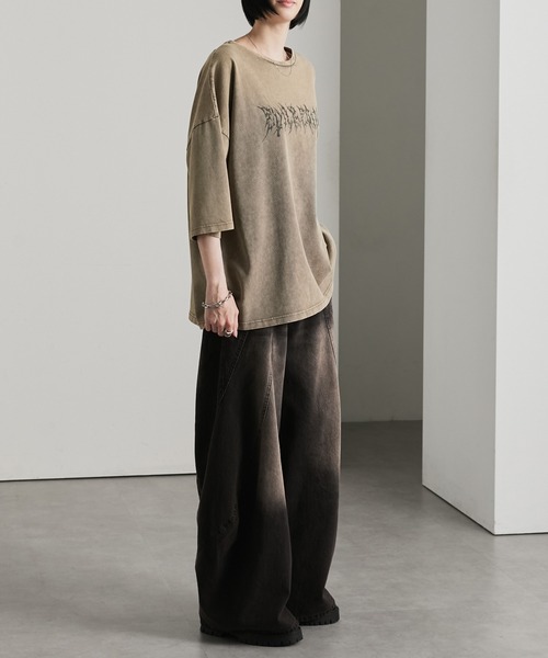 cussil(クシル)の「【cussil/クシル】リファインコットンフェードグラフィック半袖Tシャツ(Tシャツ/カットソー・メンズ・ブラック/グレー・L/S/M)」の18枚目の写真