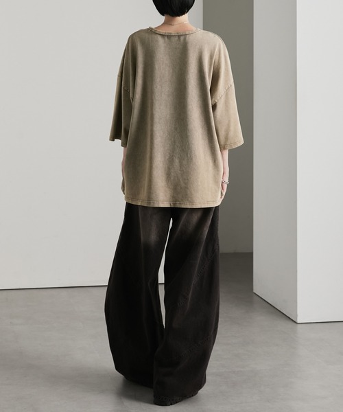 cussil(クシル)の「【cussil/クシル】リファインコットンフェードグラフィック半袖Tシャツ(Tシャツ/カットソー・メンズ・ブラック/グレー・L/S/M)」の19枚目の写真