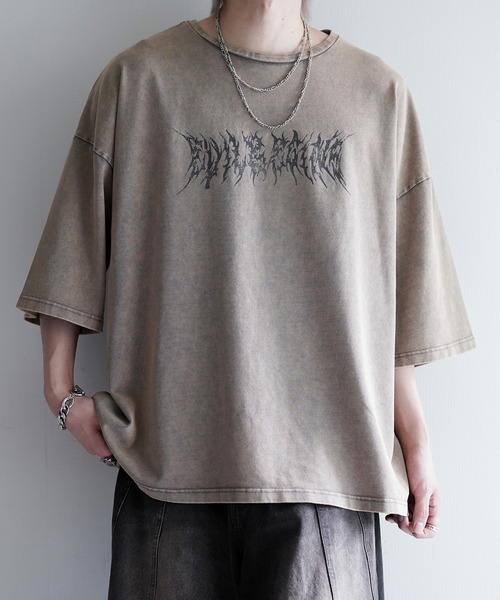 cussil(クシル)の「【cussil/クシル】リファインコットンフェードグラフィック半袖Tシャツ(Tシャツ/カットソー・メンズ・ブラック/グレー・L/S/M)」の3枚目の写真