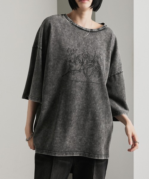 cussil(クシル)の「【cussil/クシル】リファインコットンフェードグラフィック半袖Tシャツ(Tシャツ/カットソー・メンズ・ブラック/グレー・L/S/M)」の20枚目の写真