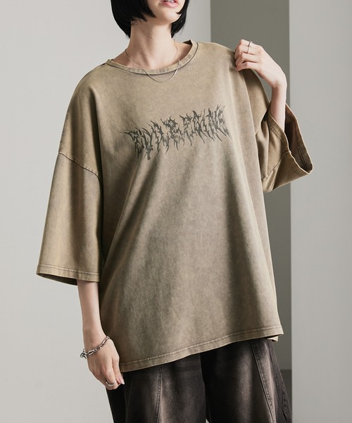cussil(クシル)の「【cussil/クシル】リファインコットンフェードグラフィック半袖Tシャツ(Tシャツ/カットソー・メンズ・ブラック/グレー・L/S/M)」の7枚目の写真