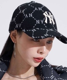 エムエルビー【MLB】- ニューヨーク・ヤンキース キャップ 【New York Yankees JAQUARD STRUCTURE BALL CAP BLACK 3ACPMW126】】
