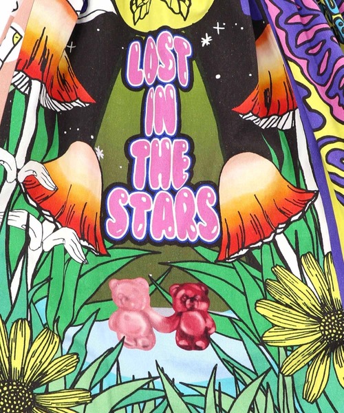 ScoLar（スカラー）の「161641：蝶々とキノコのコラージュ柄スカート（スカート・レディース・アイボリー/パープル・M）」の19枚目の写真