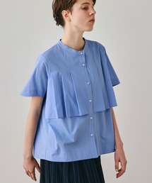 Kelen（ケレン）の「「KELEN / ケレン」フラップタックデザイン　ポリエステルコットンブラウス（シャツ/ブラウス）」