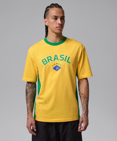 JORDAN BRAND(ジョーダンブランド)の「JORDAN BRAND M J 85 SS NVL GX CREW P6 / ジョーダン ブランド ジョーダン NVL GX ショートスリーブ クルー P6 / NIKE【SP】(Tシャツ/カットソー・メンズ・イエロー・XXL/XL/L/M/S)」の2枚目の写真