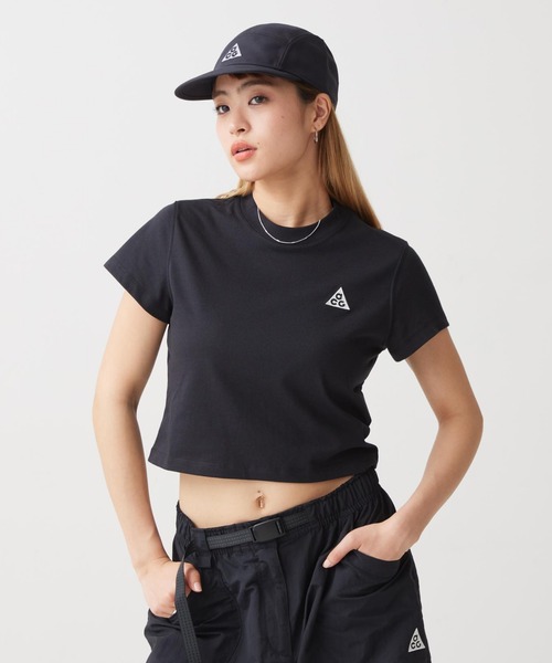 NIKE ACG メッシュ ショートスリーブ トップ ブラック ナイキ ACG ウィメンズ Dri-FIT ショートスリーブ トップ / Nike ACG