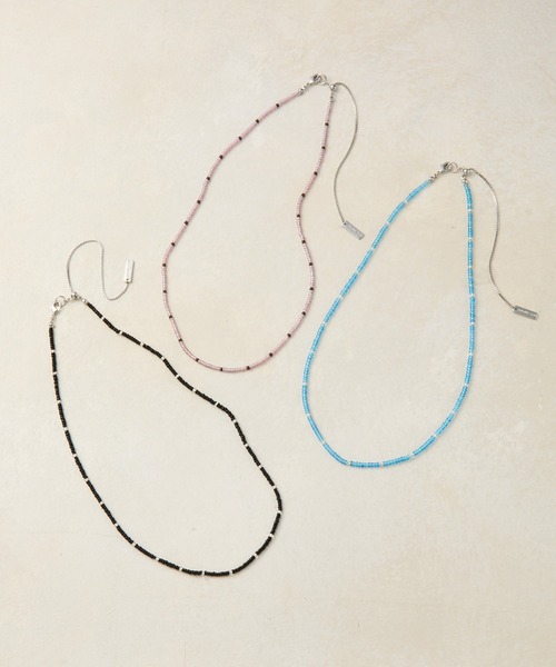 COLONY 2139（コロニートゥーワンスリーナイン）の「ミニマルビーズネックレス（ネックレス・レディース・ピンク/ブルー/ブラック・FREE）」の4枚目の写真