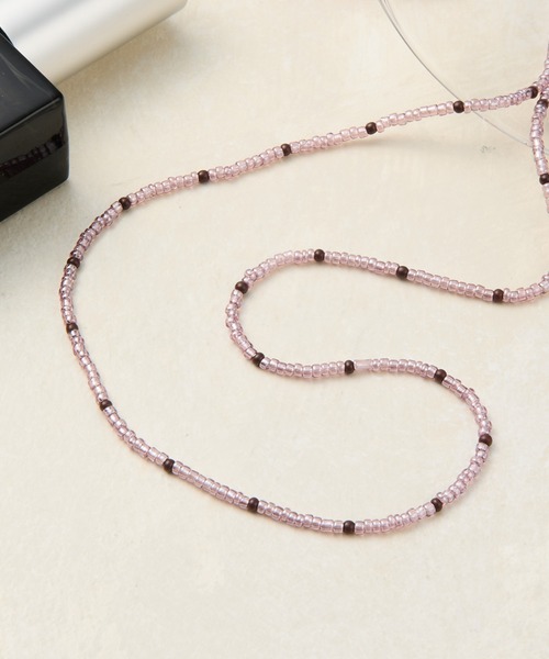 COLONY 2139（コロニートゥーワンスリーナイン）の「ミニマルビーズネックレス（ネックレス・レディース・ピンク/ブルー/ブラック・FREE）」の7枚目の写真