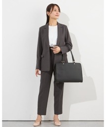 SUIT SELECT（スーツセレクト）の「【おうちで洗えるストレッチスーツ】【すぐ着られるパンツ裾上げ済仕様】【SILVER LINE】【年間】1釦シングルパンツスーツ/Naturemier/「4S 」（スーツセット）」